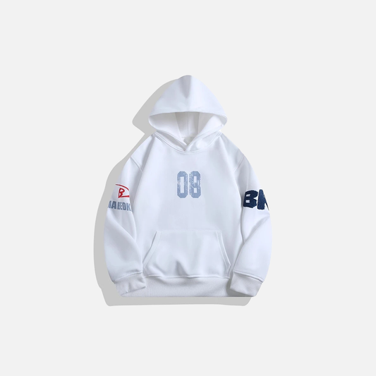 Insulated Embroidered American Style Letter Hoodie - Luxuryurbanwear