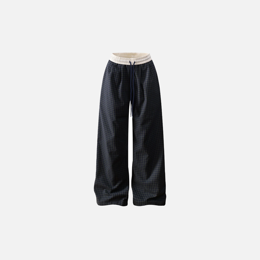 Y2K Streetwear Retro Small Plaid Casual Jogger - Luxuryurbanwear