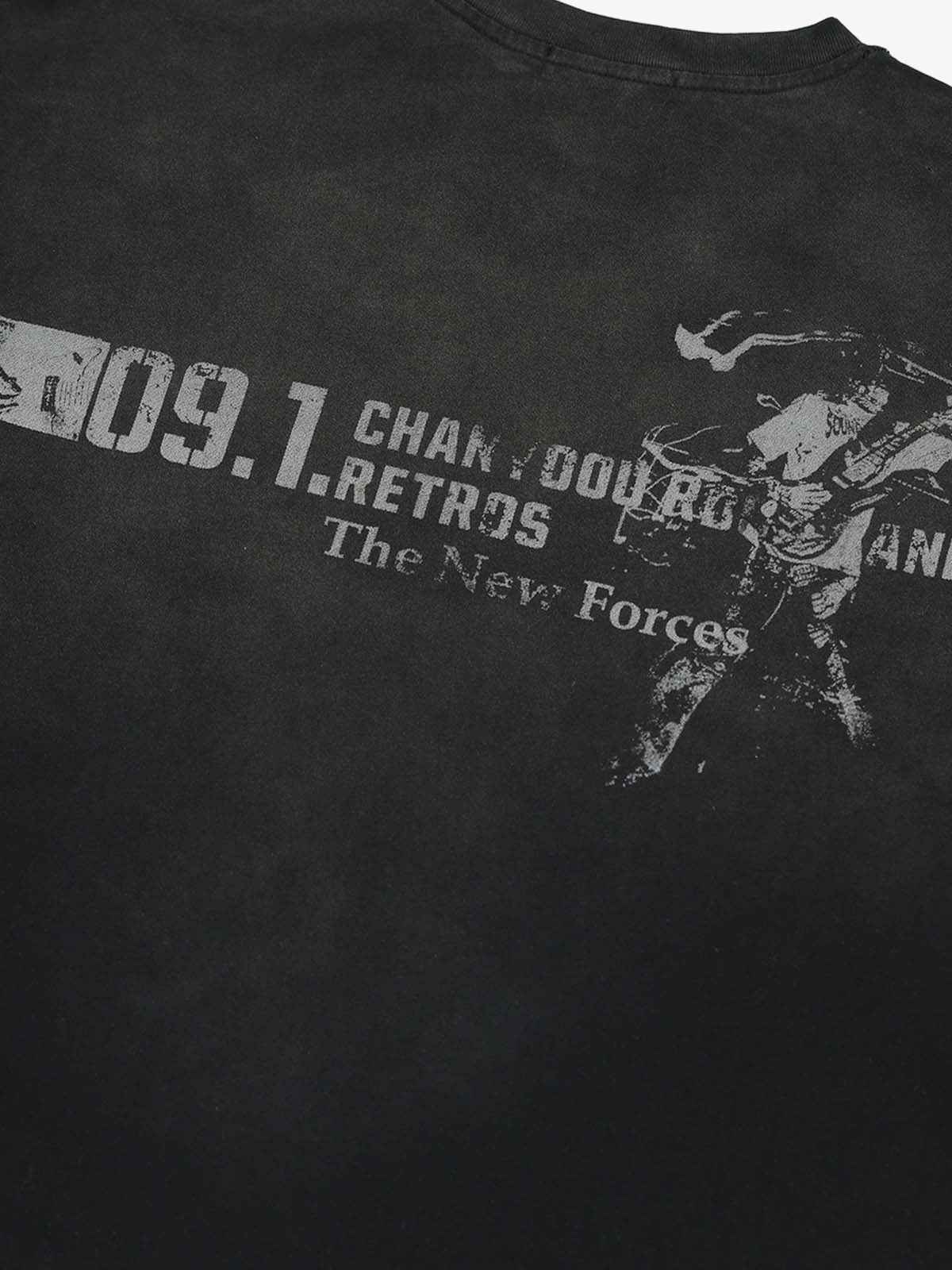 Distressed NO. 09 Long Sleeve T-Shirt
