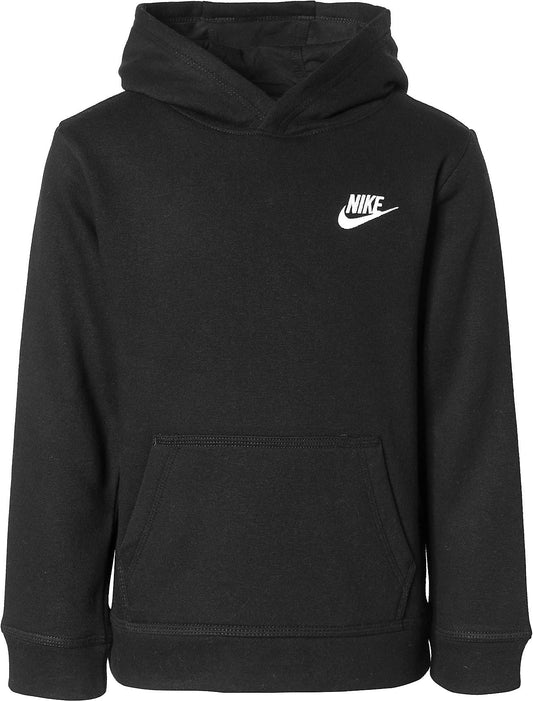 Nike Boys Club Fleece Pullover Hoodie (Little Kids) Black 5 Little Kids