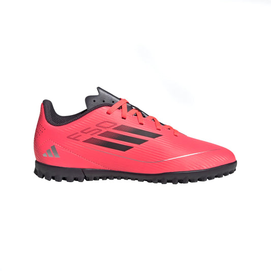 adidas F50 Club Turf Sneaker Turbo/Aurora Black/Platin Metallic 11.5 US Unisex Little Kid
