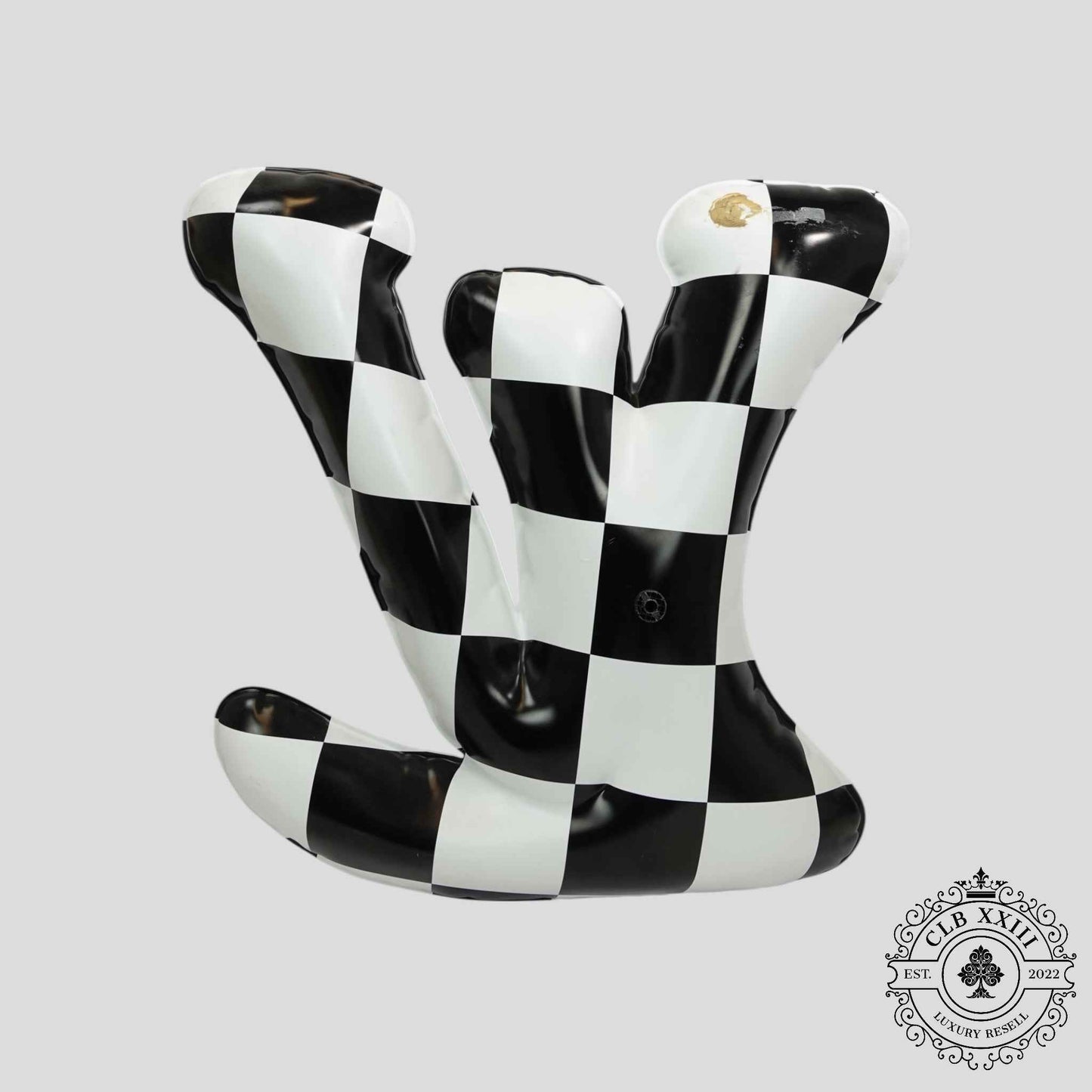 Louis Vuitton Bubble LV Checker Print Display