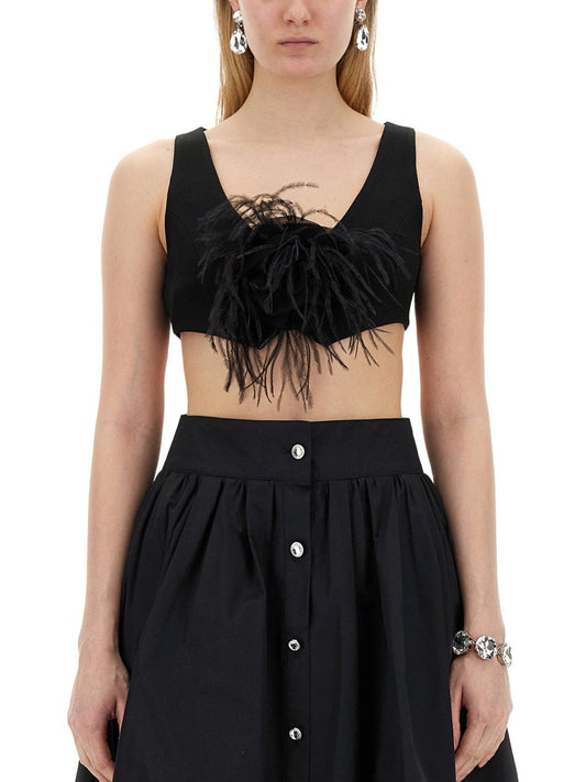 Moschino Women Vests With Rose.
