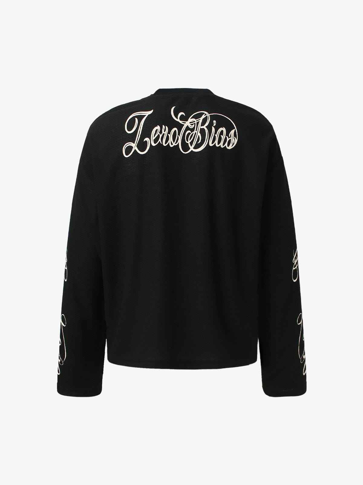 Long Sleeve Retro Letter