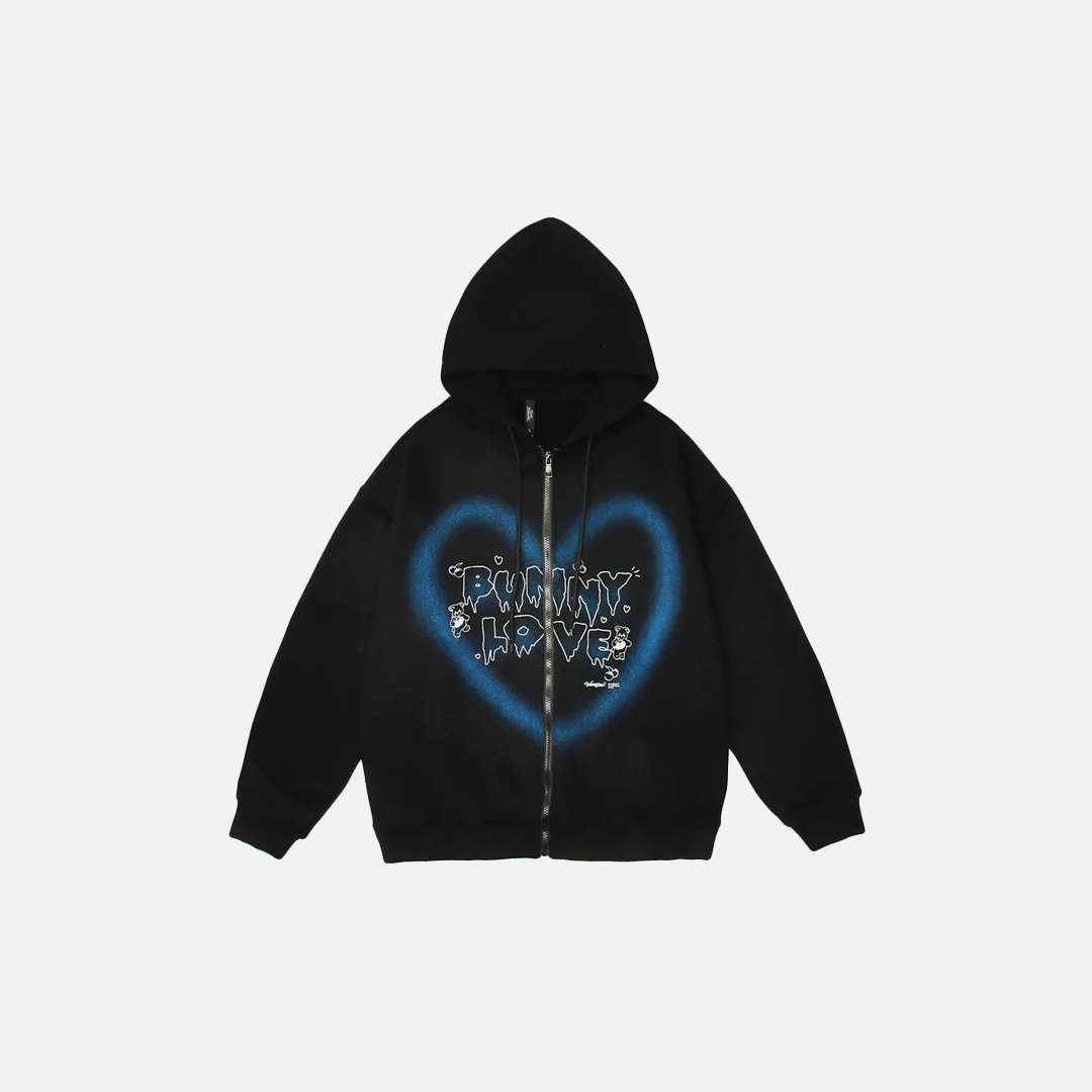 Essential Graffiti Print Hip Hop Hooded Sweatshirt - Luxuryurbanwear