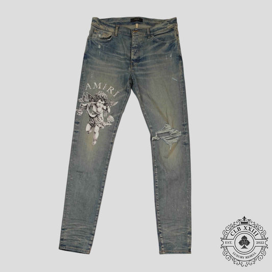 Amiri Cupid Jeans in Clay Indigo