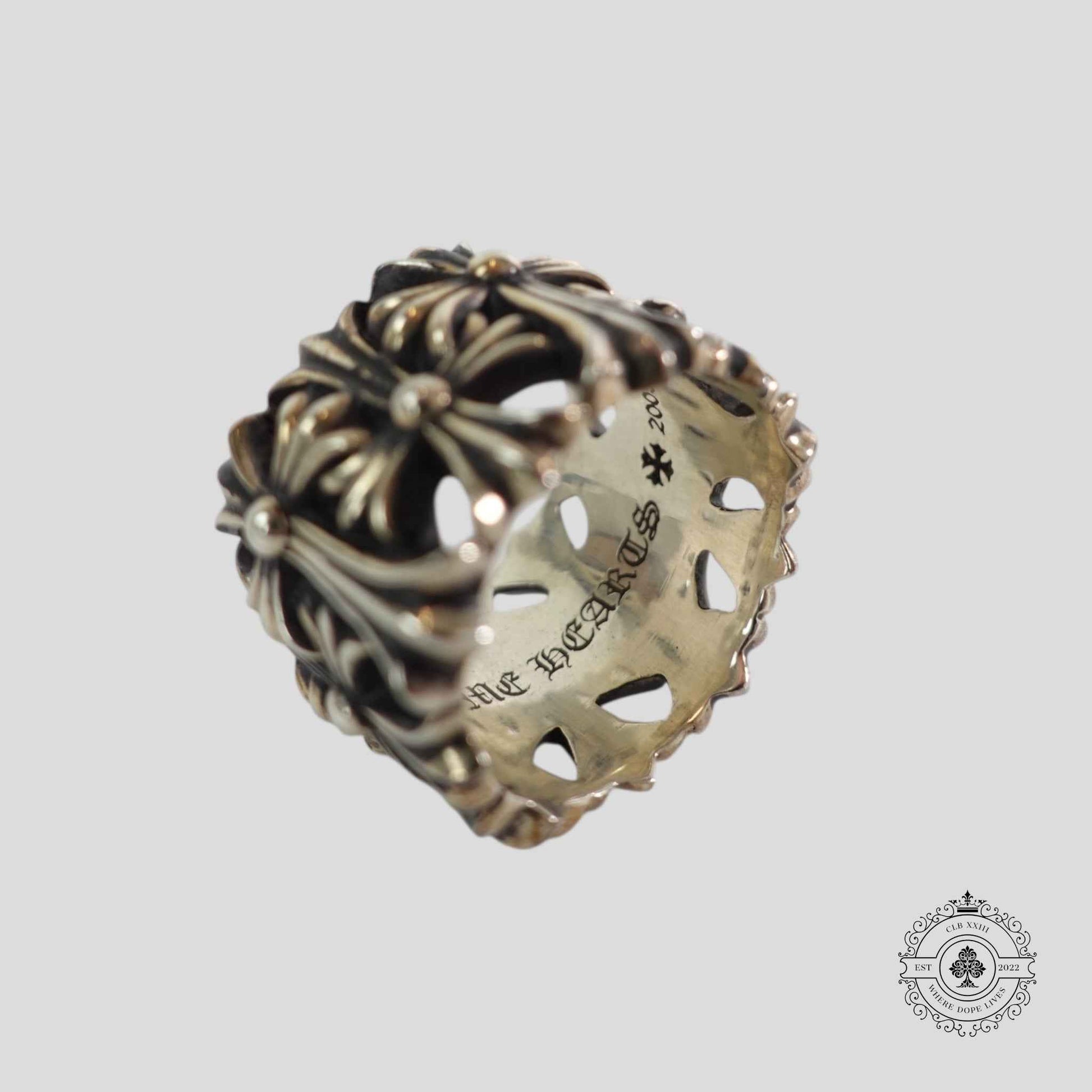 Chrome Hearts Cemetery Ring in Silver