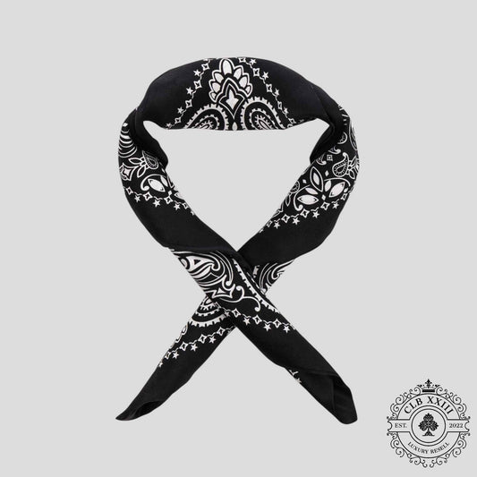 Amiri Silk Bandana in Black
