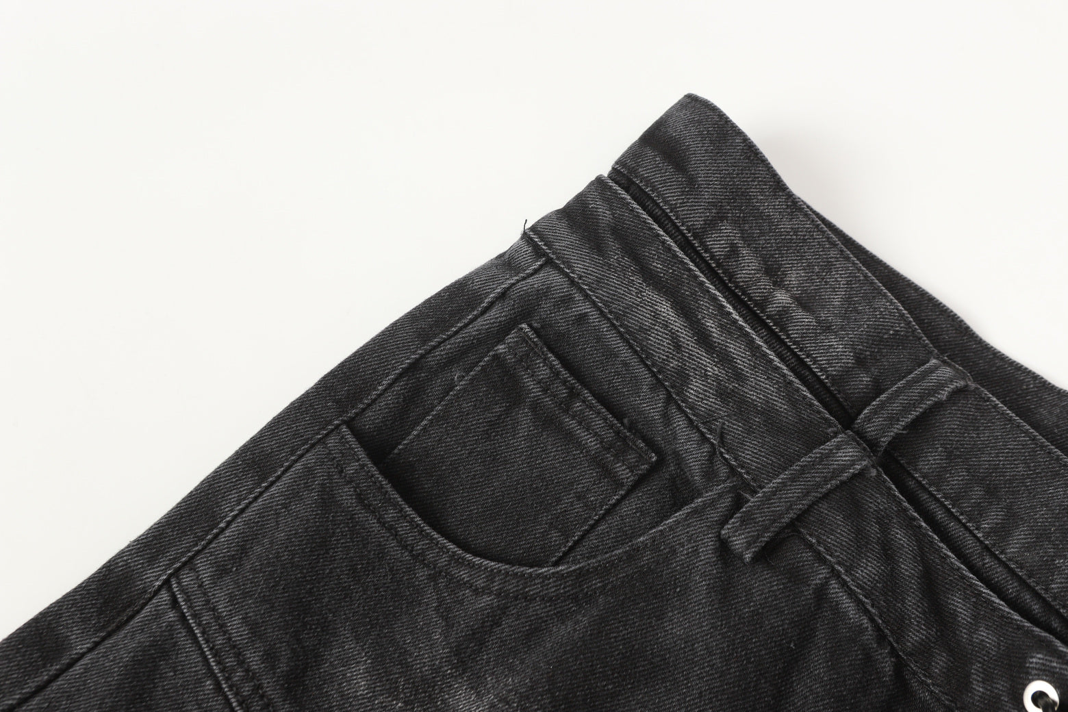 Lace-Up Destroyed | Stacked Jeans - Luxuryurbanwear