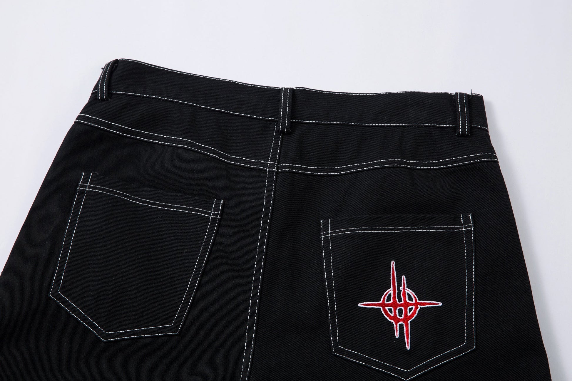 Flame Graphic | Baggy Jeans - Luxuryurbanwear