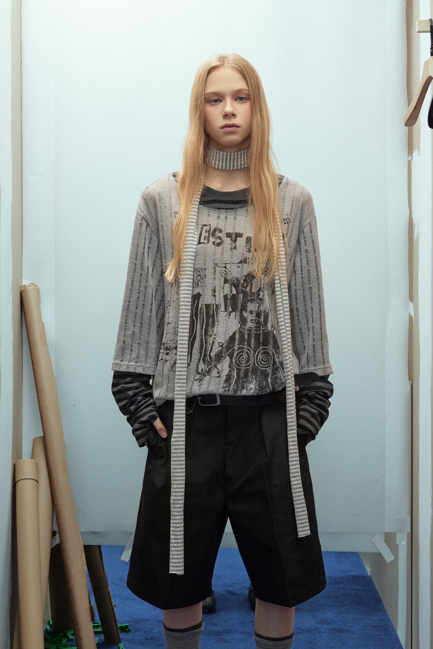 Vintage Punk Graphic | Patchwork Sweatshirt - Luxuryurbanwear