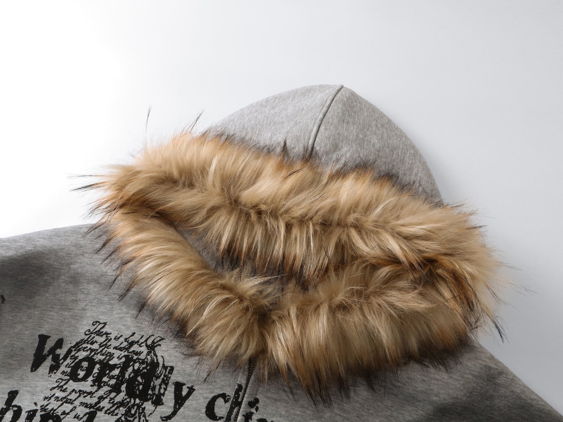 Gothic Distressed Print | Zip-Up Hoodie - Luxuryurbanwear