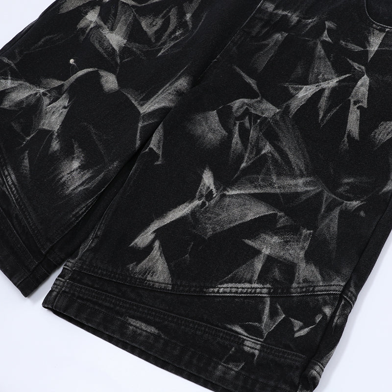 Washed Distressed | Denim Shorts - Luxuryurbanwear