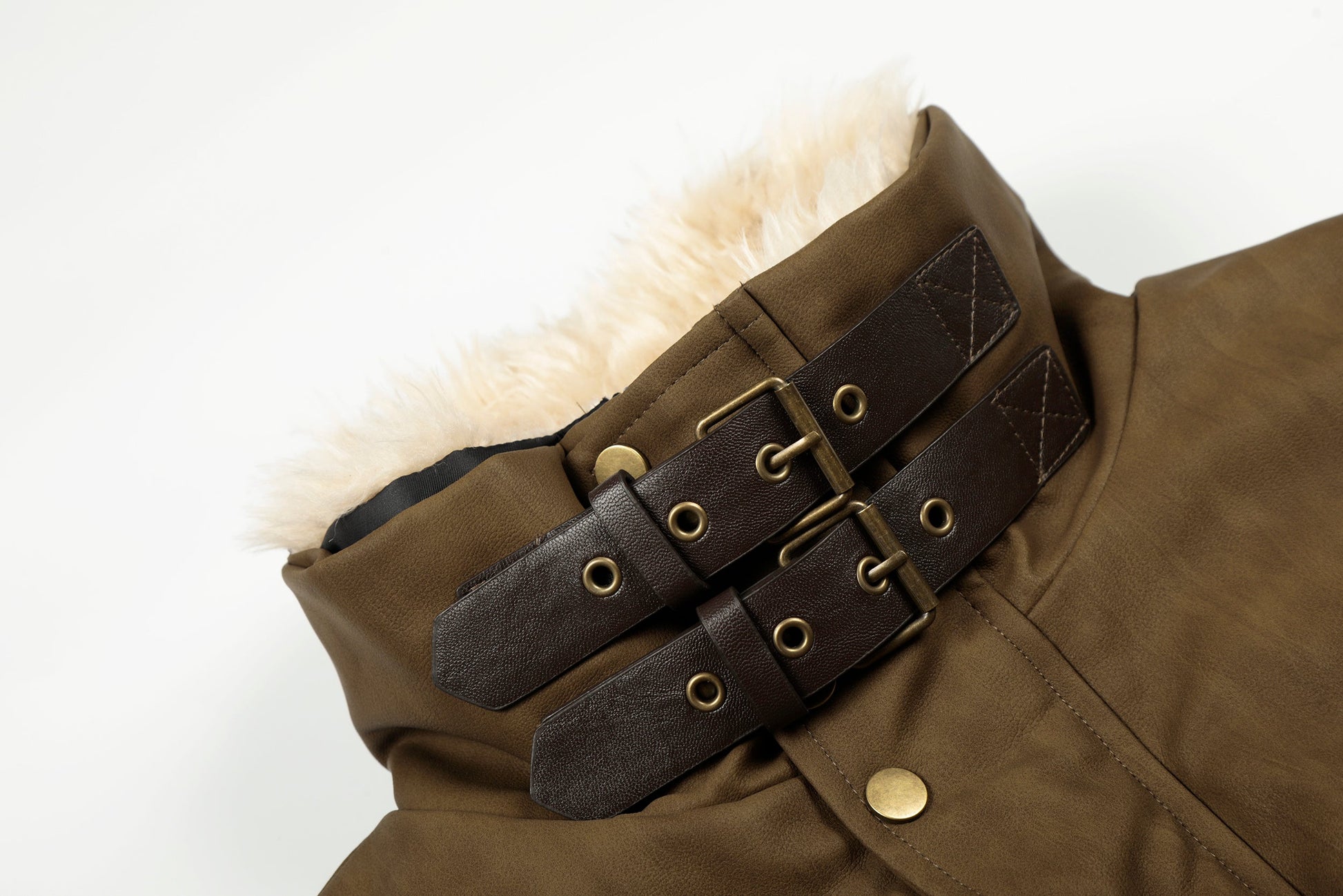 Vintage Pocket | Padded Suede Jacket - Luxuryurbanwear
