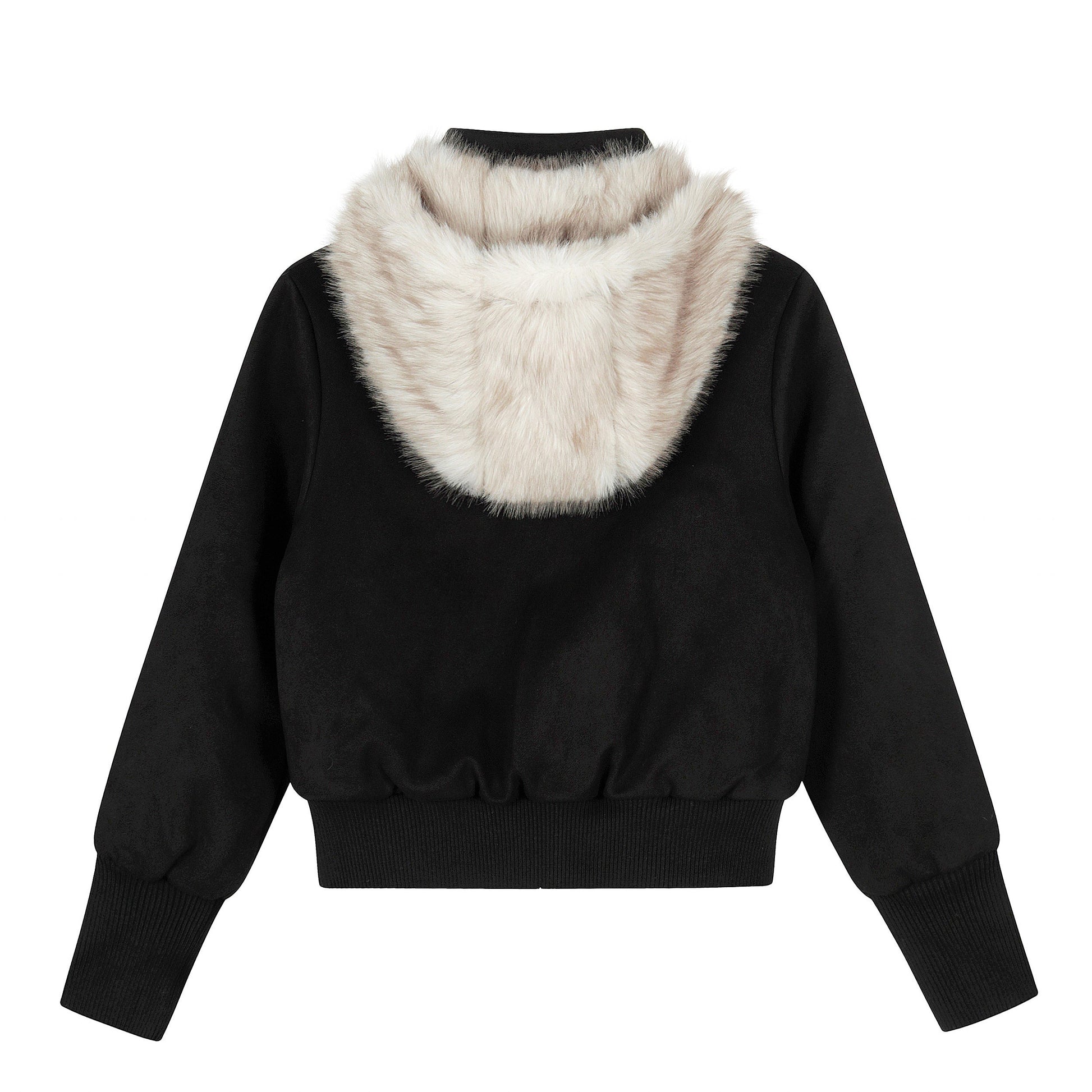 Urban Luxe | Bomber Jacket with Faux Fur Trim - Luxuryurbanwear