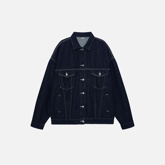 Y2K Durable Casual Stylish Urban Denim Jacket - Luxuryurbanwear