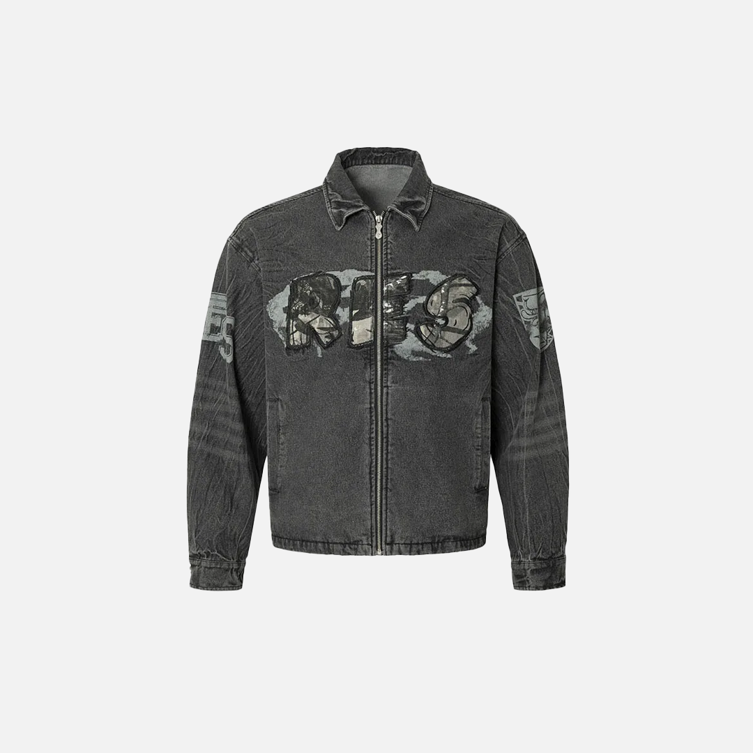 Trendy Y2K Camouflage Printed Denim Jacket - Luxuryurbanwear