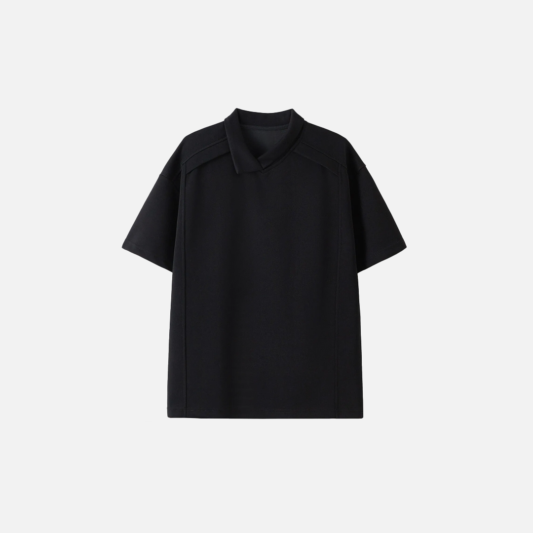 Summer Classic Irregular Polo Collar T-Shirt - Luxuryurbanwear