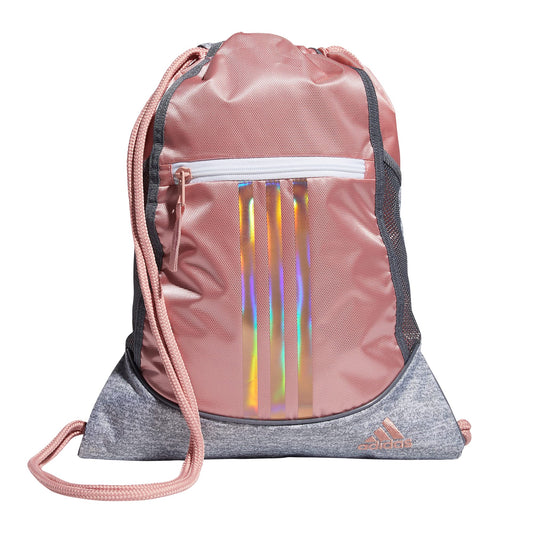 adidas Alliance Sackpack Discontinued Wonder Mauve Pink/Jersey Grey/Rose Gold One Size
