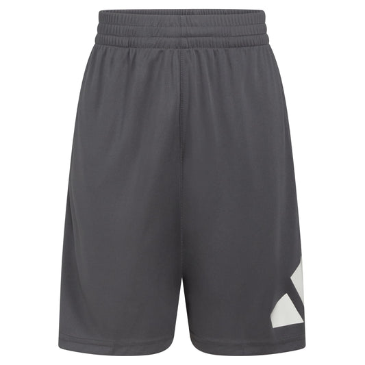 adidas Boys Elastic Waistband Essential Woven Sportswear Shorts Dark Grey
