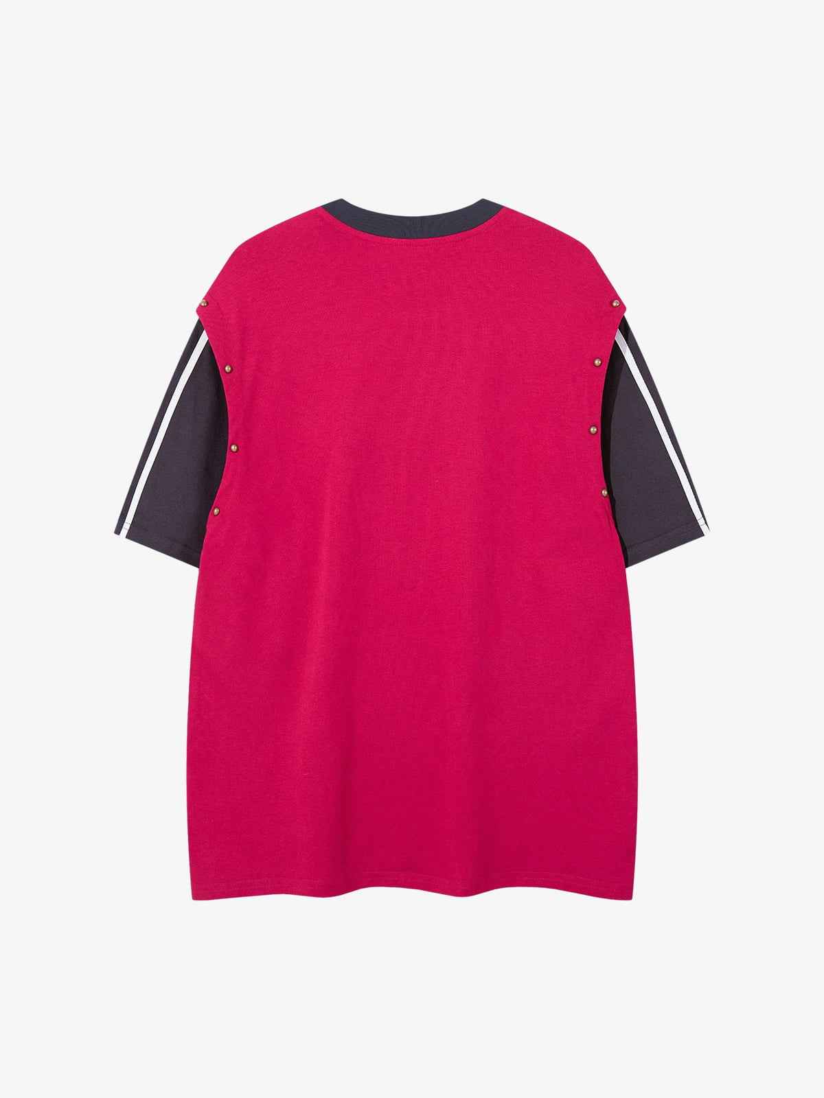Vintage Riveted Constructed Sleeve Graphic T-Shirt