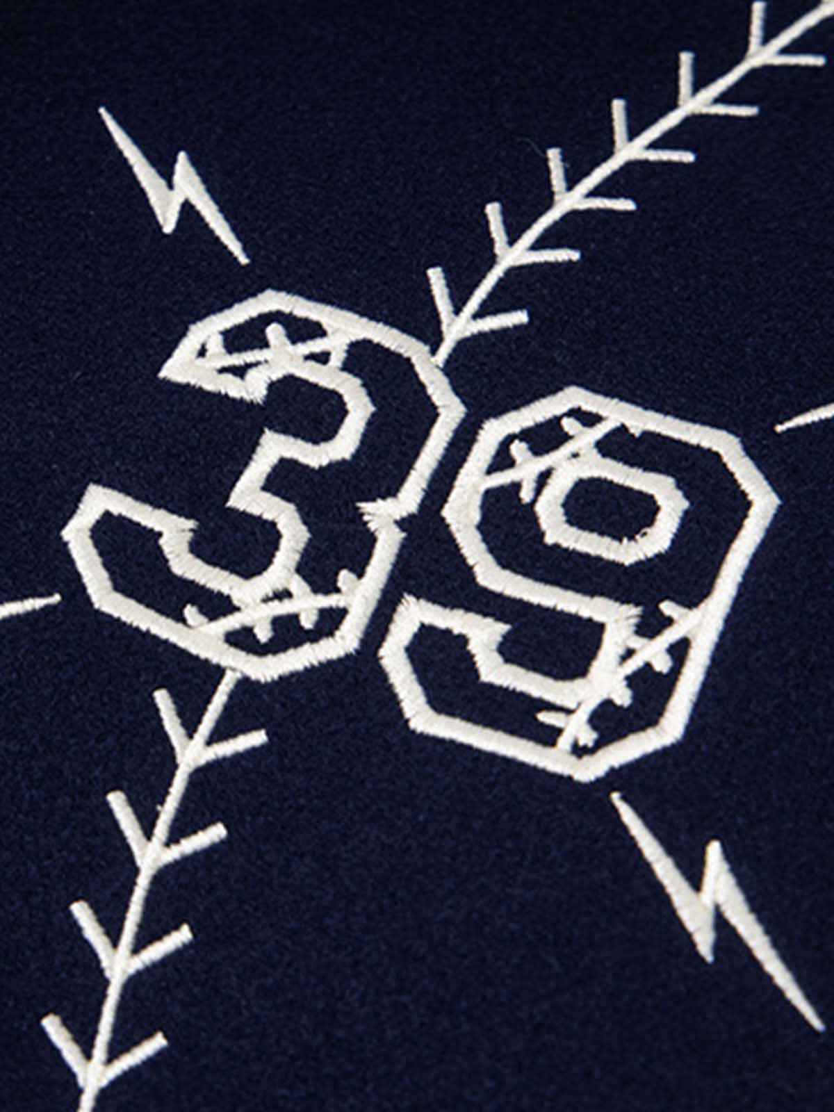 Baseball Stitch Embroidered Varsity Jacket