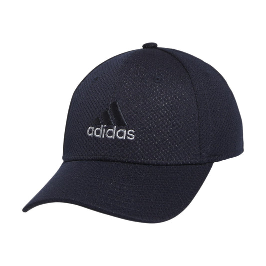 adidas Mens Zags 2.0 Structured Mid Crown A-Flex Stretch Fit Hat Dark Indigo Blue Large-X-Large