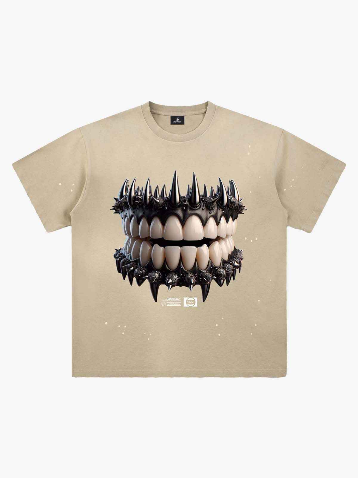 Spiked Teeth Graphic T-Shirt