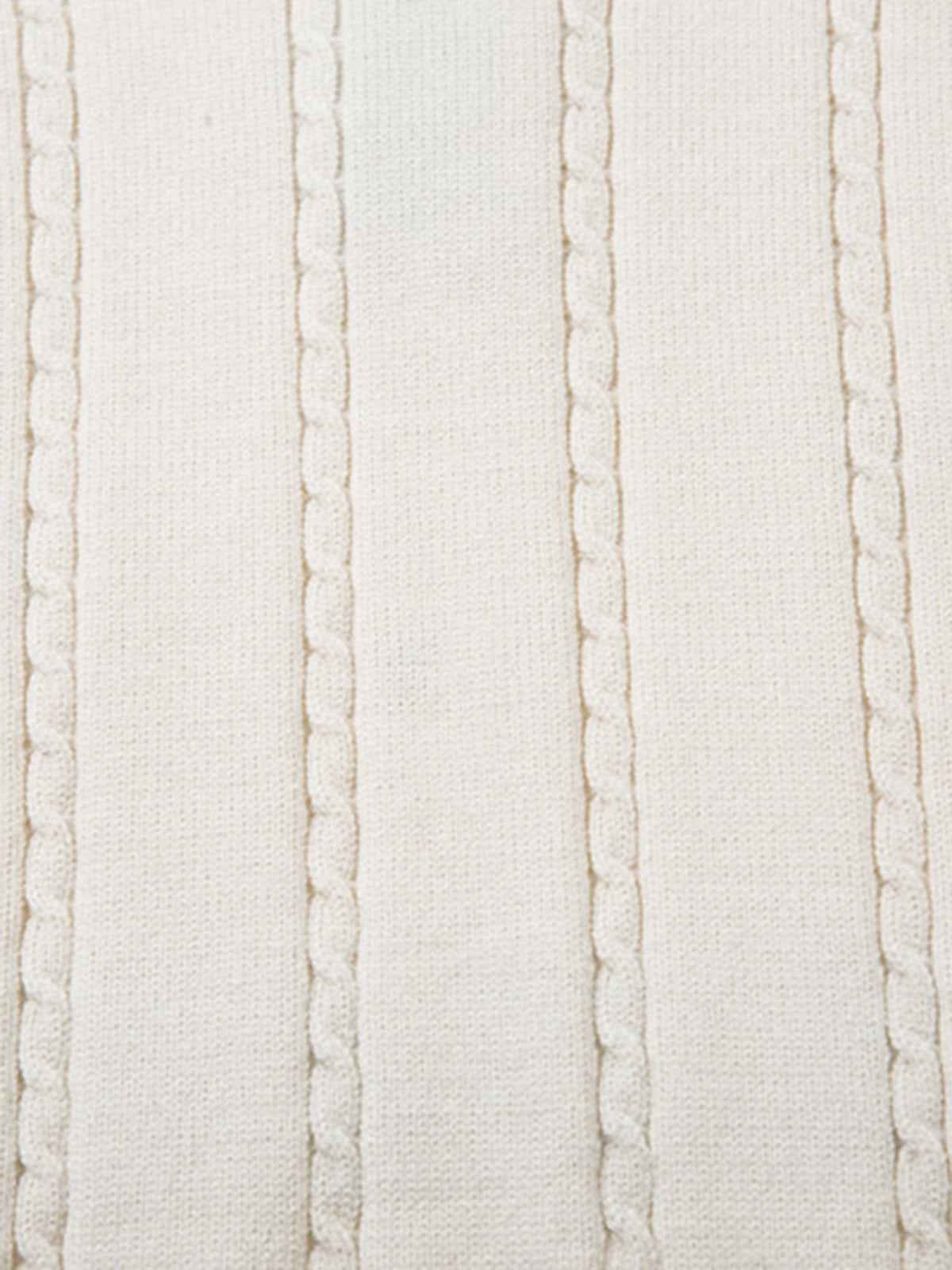 Retro College Polo Collar Knit Sweater