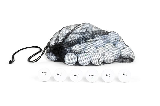 Clean Green Golf Balls Recycled & Used Golf Balls for Men for Nike Golf Balls 4 Dozen Golf Balls Mix - Good Condition Graded Ball - includes GolfBalls and Mesh Carrying Bag (48)