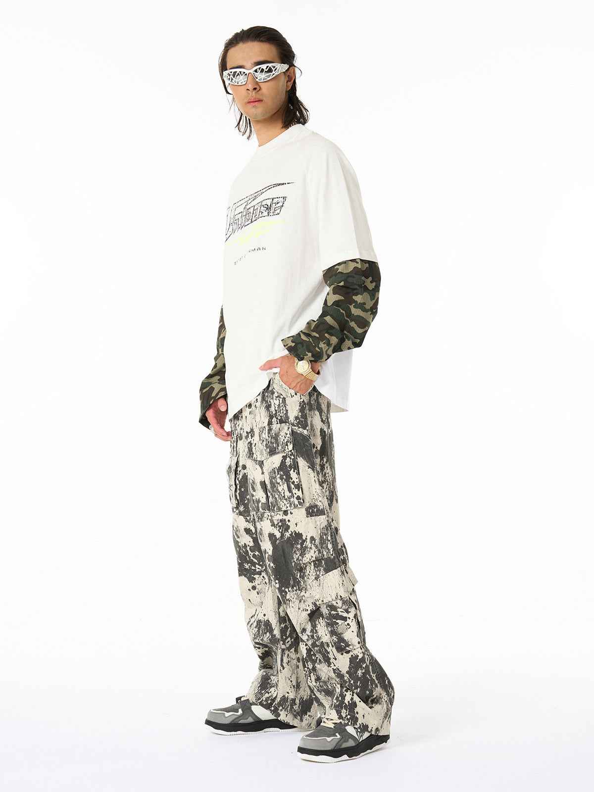 Hip-Hop Camouflage Multi-Pocket Cargo Pants