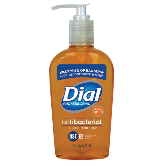 Dial-724702 Gold Antbacterial Liquid Hand Soap Pump 12/7.5oz (Pack of 12)