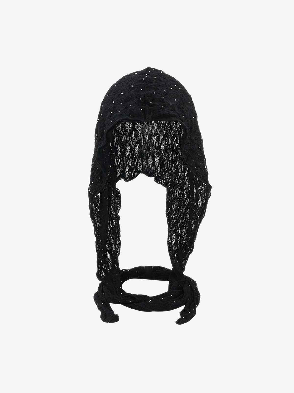 Vintage Lace Hollow Crochet Long Strap Headscarf Hat