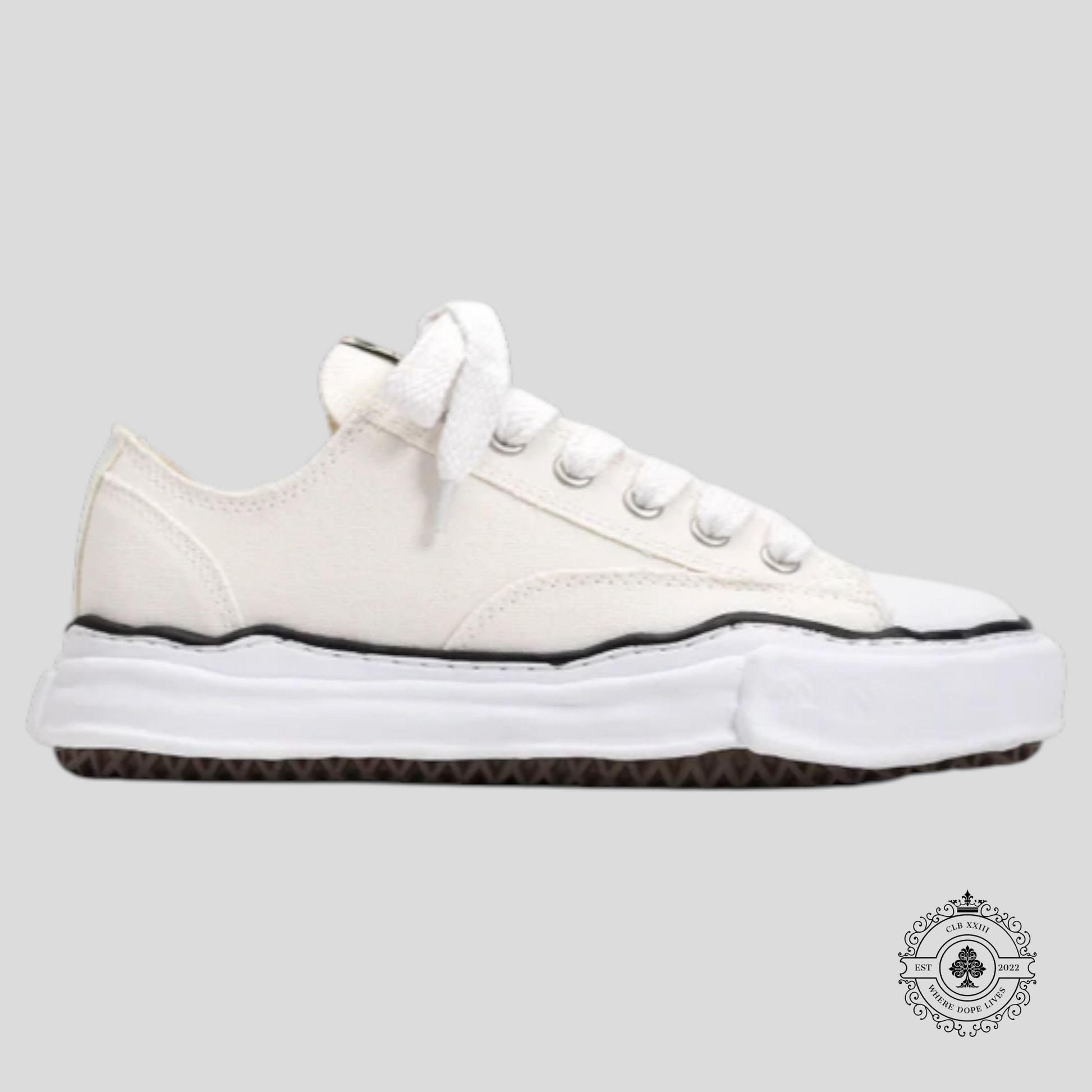 Maison Mihara Yasuhiro Peterson OG Sole Canvas Low White