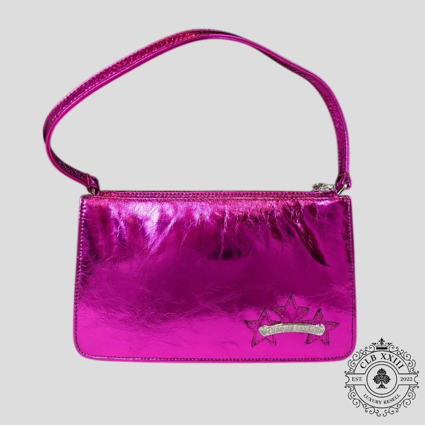 Chrome Hearts Patent Leather Purse in Pink