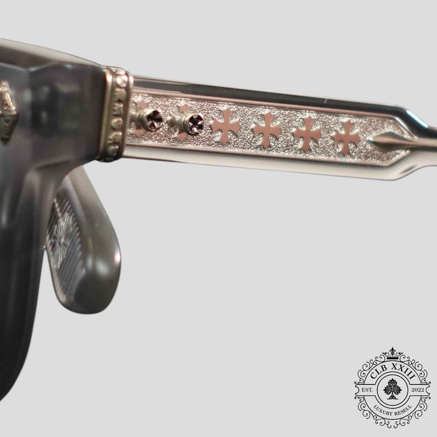 Chrome Hearts Ambidixtrous Glasses in Matte Grey