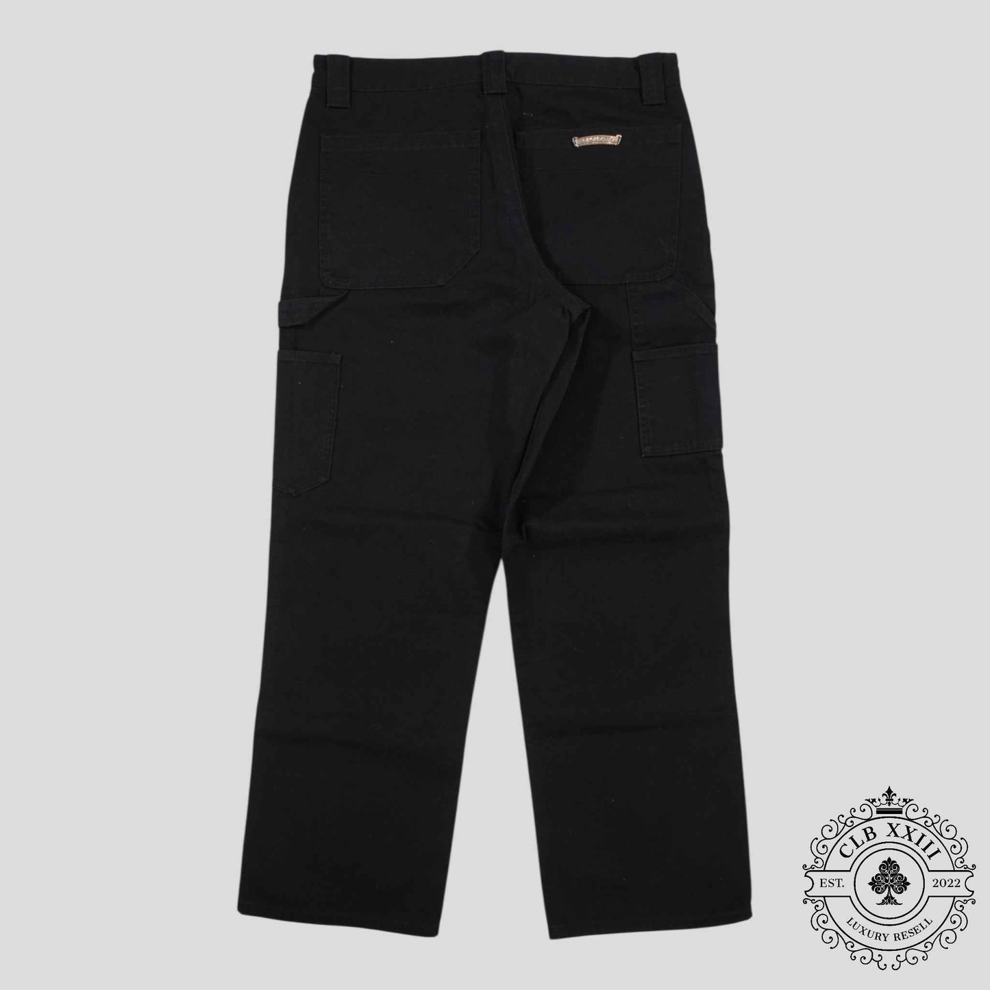 Chrome Hearts Double Knee Carpenter Pants in Black