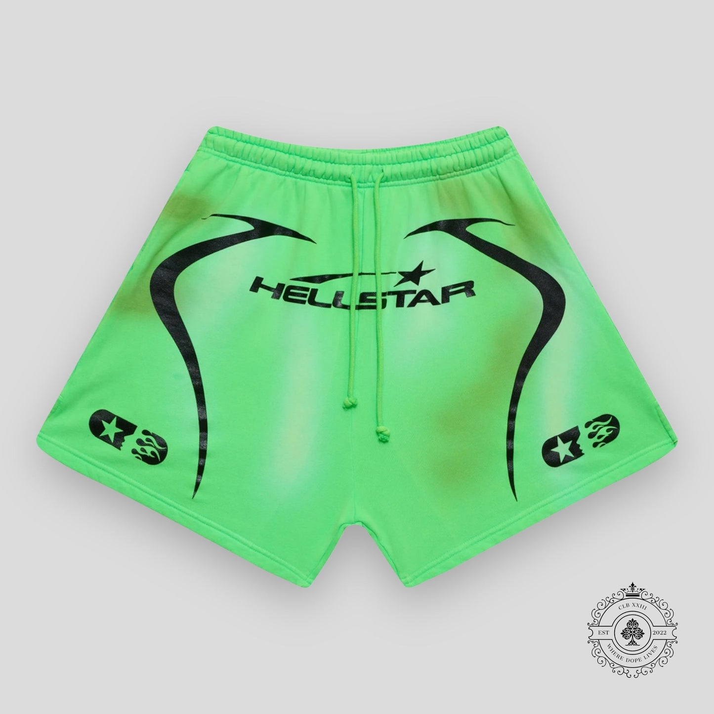 Hellstar Warm Up Shorts "Neon Green"