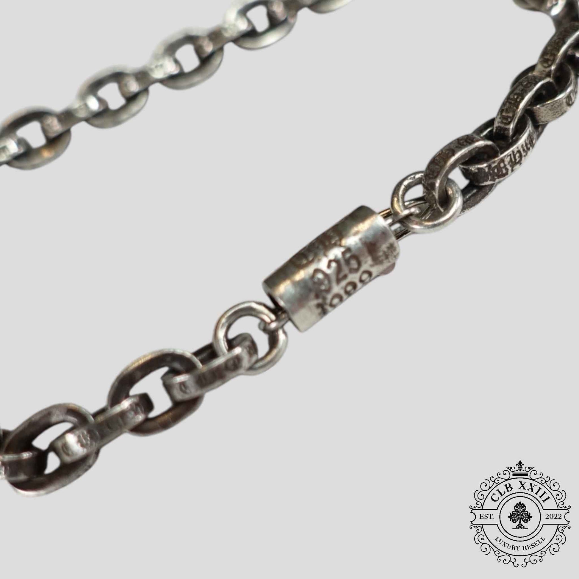 Chrome Hearts Paper Chain Bracelet in Silver