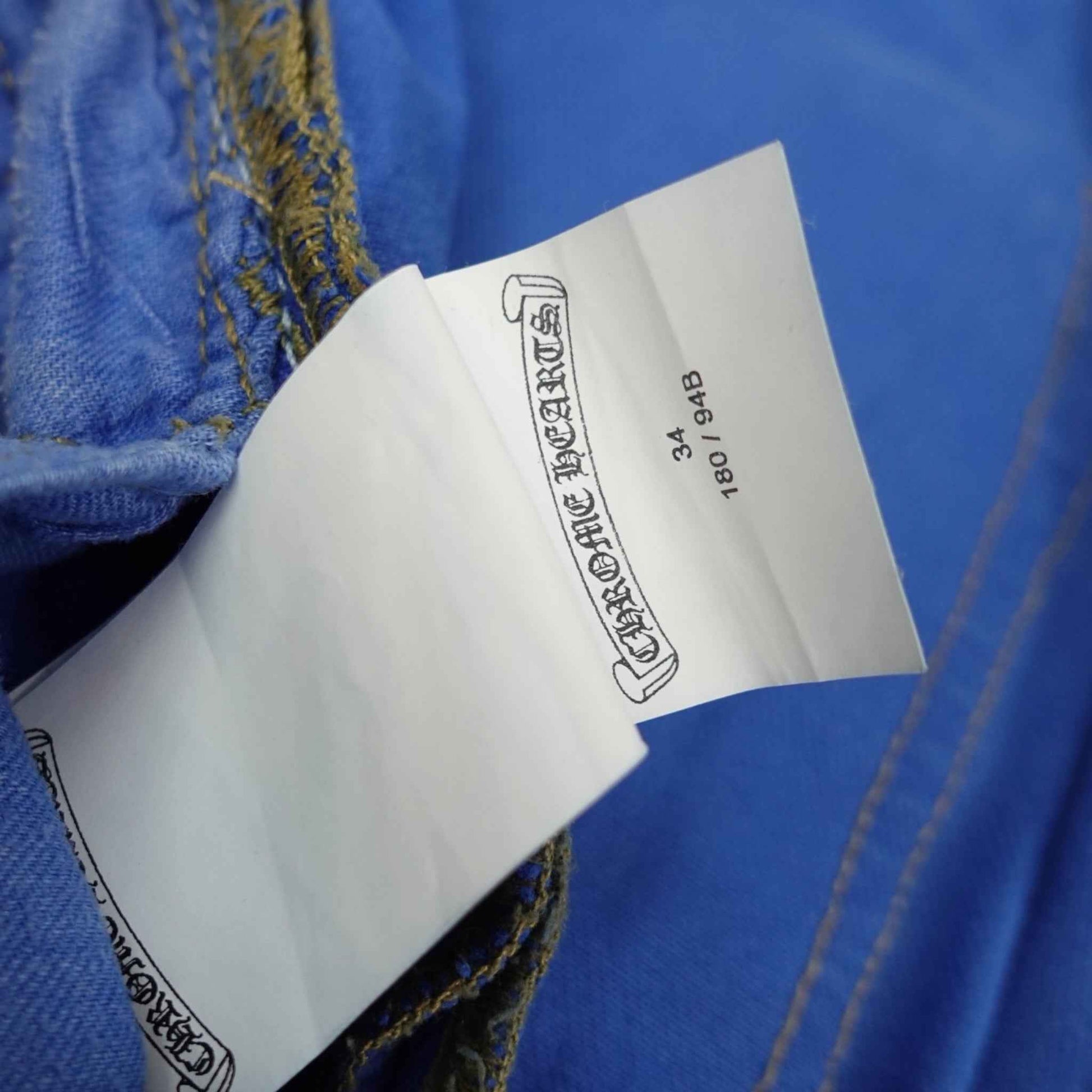 Chrome Hearts Levis Cross Patch Jeans in Blue