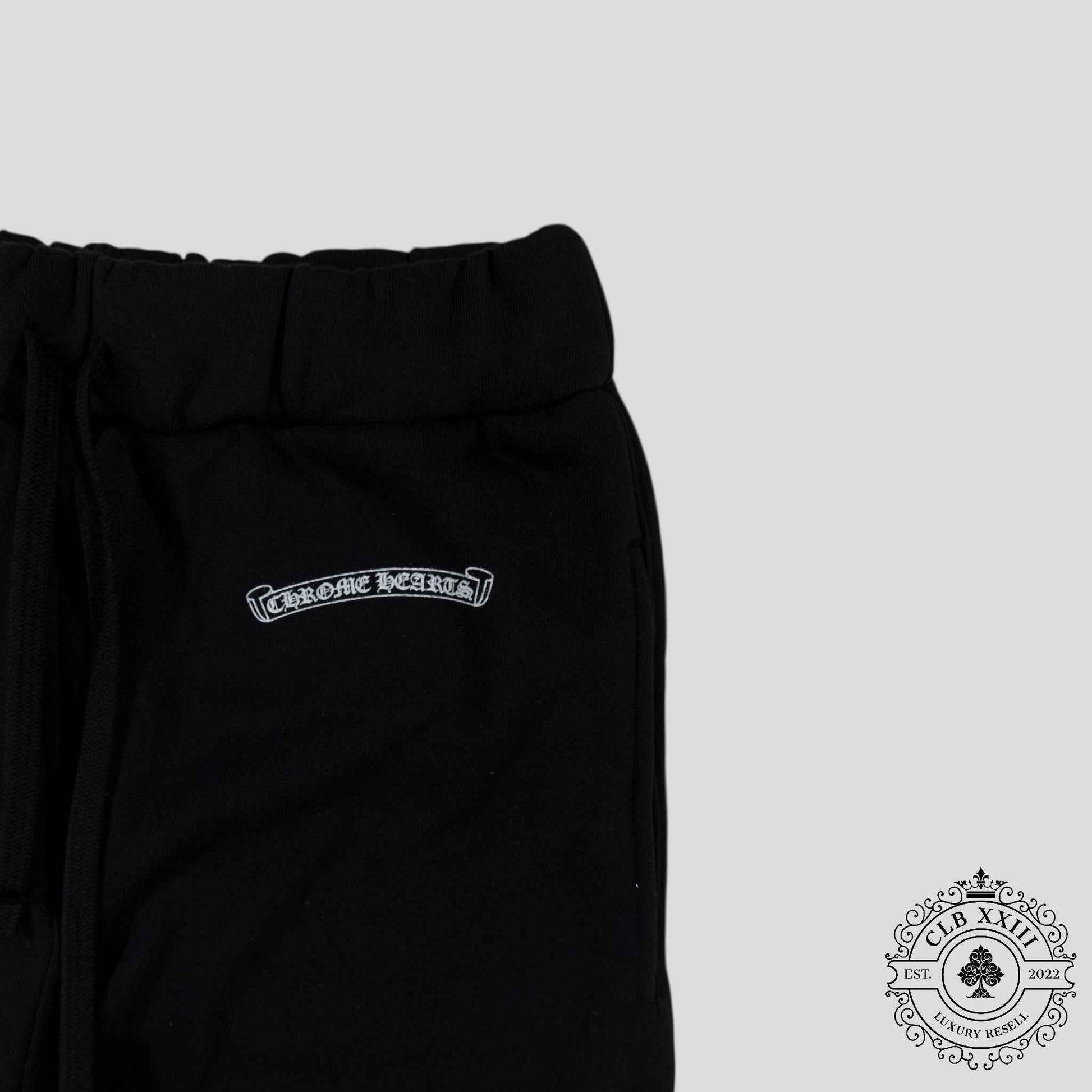 Chrome Hearts Scroll Logo Sweatpants in Black