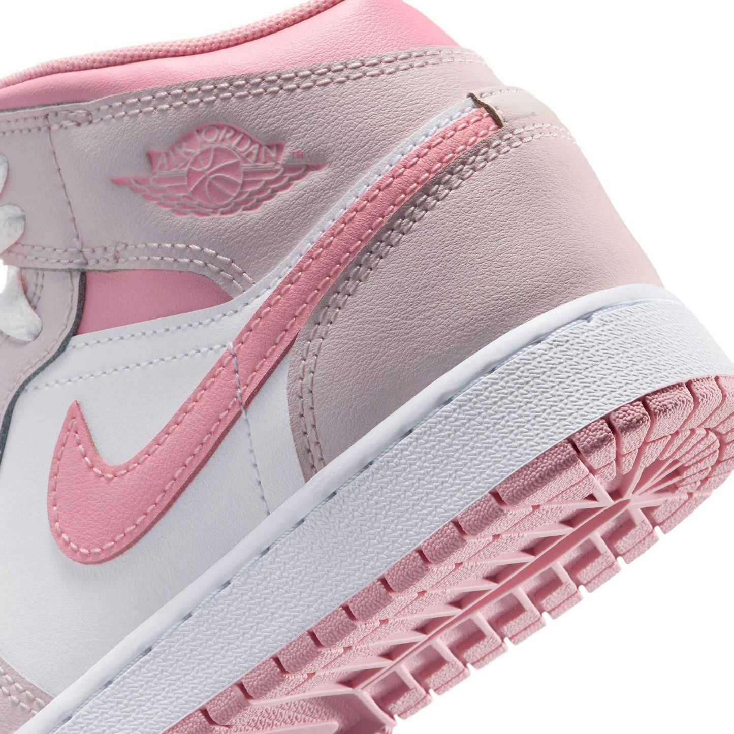 Air Jordan Big Kids 1 Mid - Pearl Pink