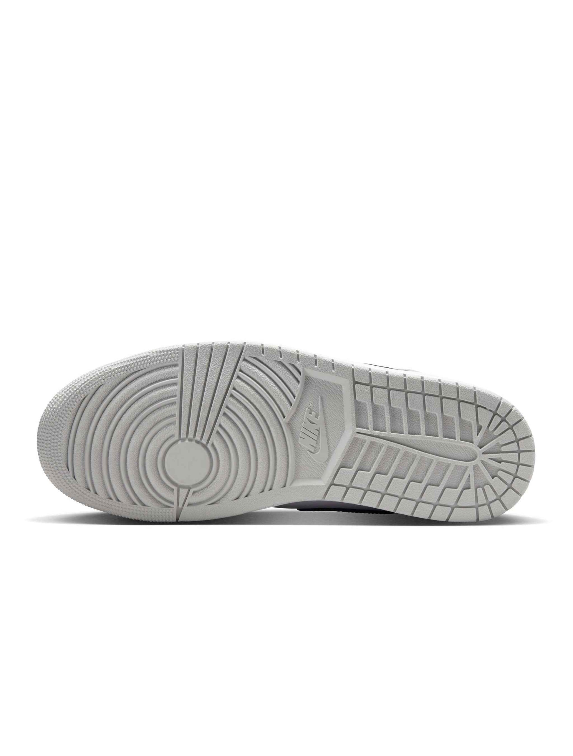 Air Jordan Mens 1 Mid - White/Smoke Grey
