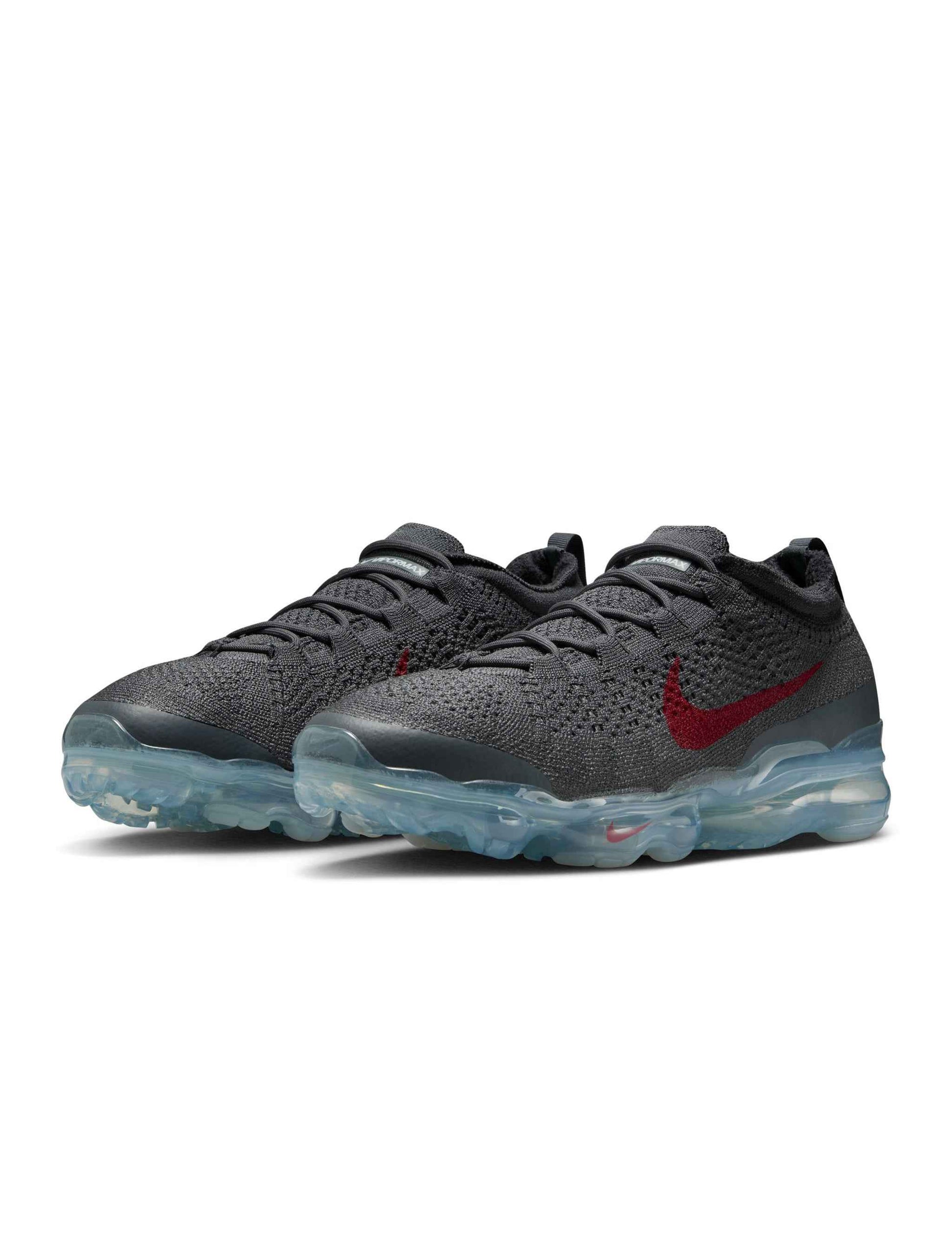 Nike Mens Air Vapormax 2023 Flyknit - Dark Grey/Gym Red