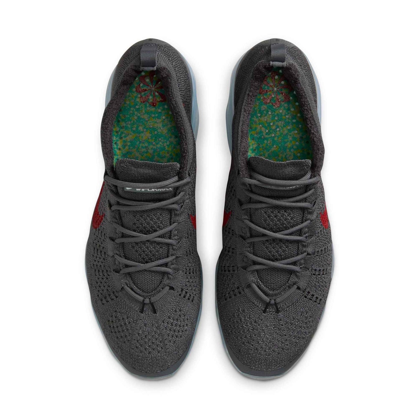 Nike Mens Air Vapormax 2023 Flyknit - Dark Grey/Gym Red