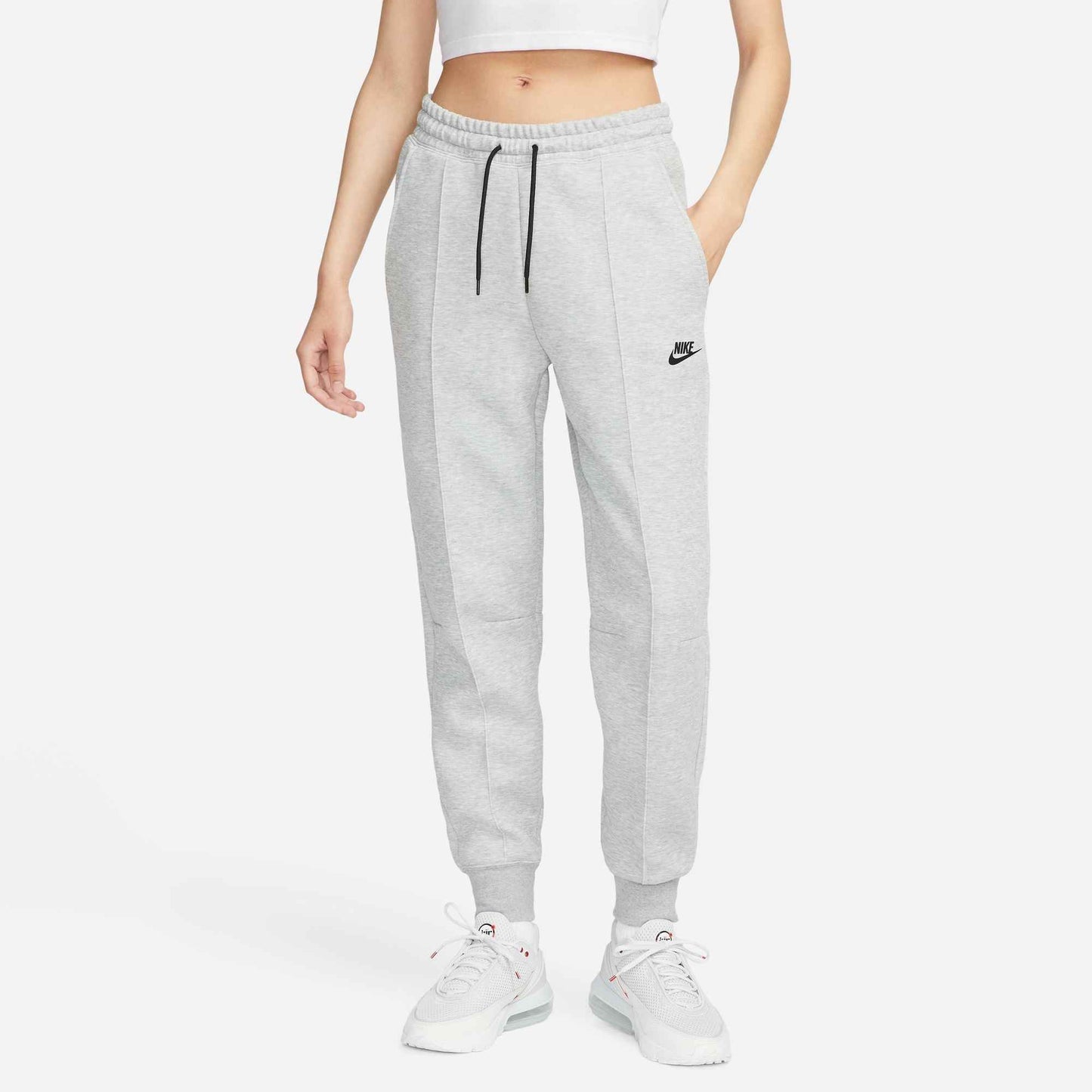 Nike Womens Sportswear Tech Fleece - Dark Grey Heather/Black