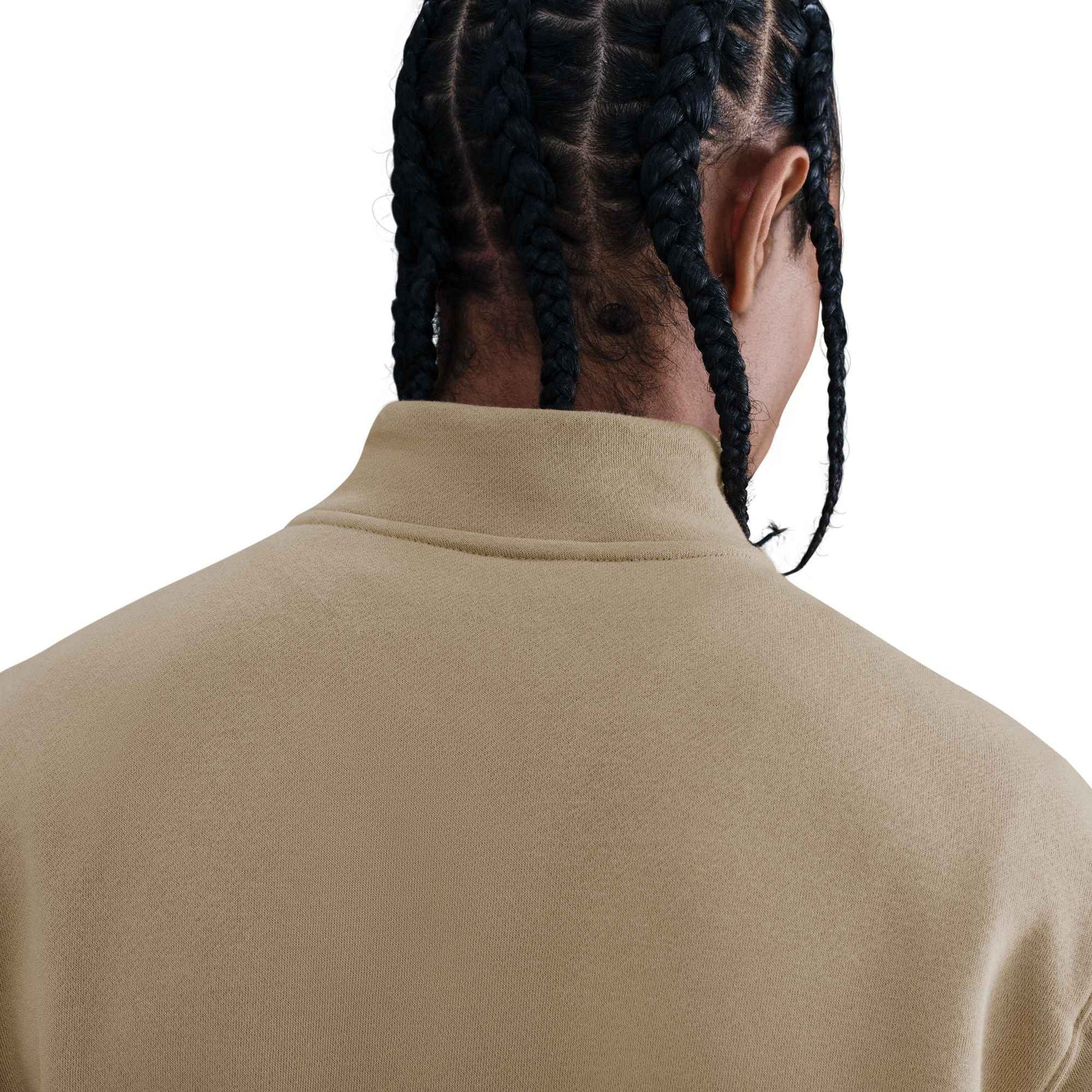 Nike Mens 1/2-Zip Fleece Top - Parachute Beige