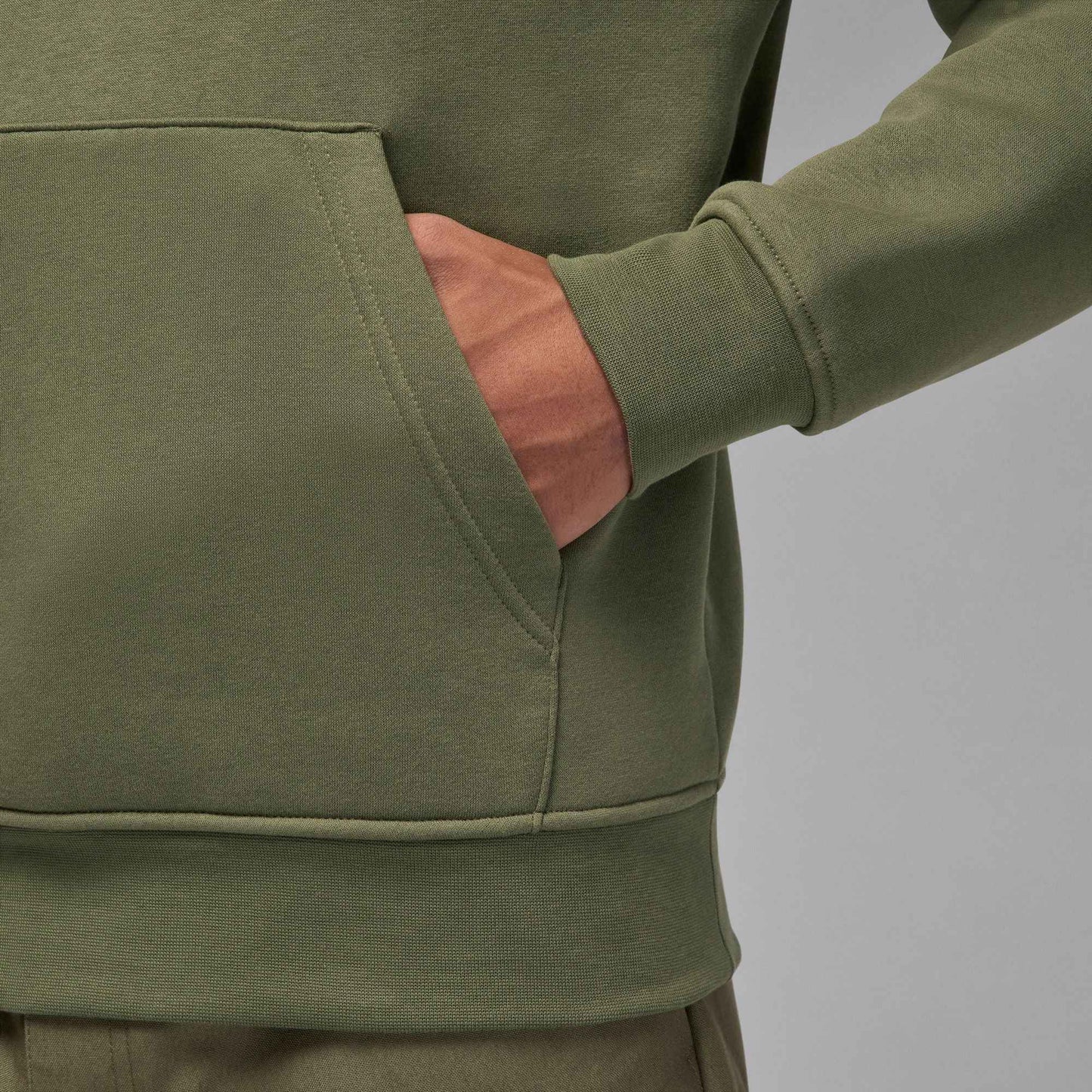 Air Jordan Mens Brooklyn Fleece Pullover Hoodie - Medium Olive