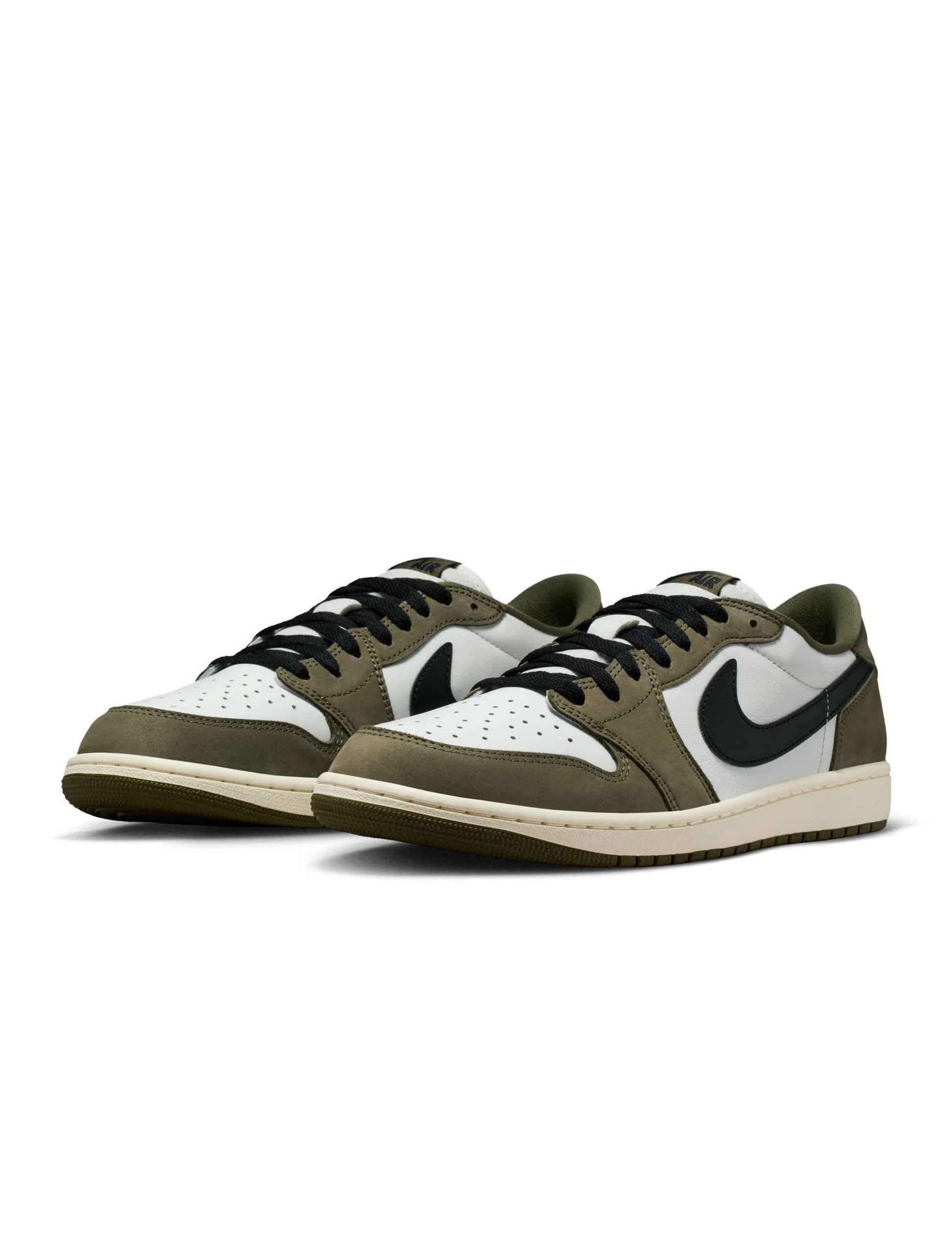 Air Jordan Mens 1 Retro Low - Medium Olive