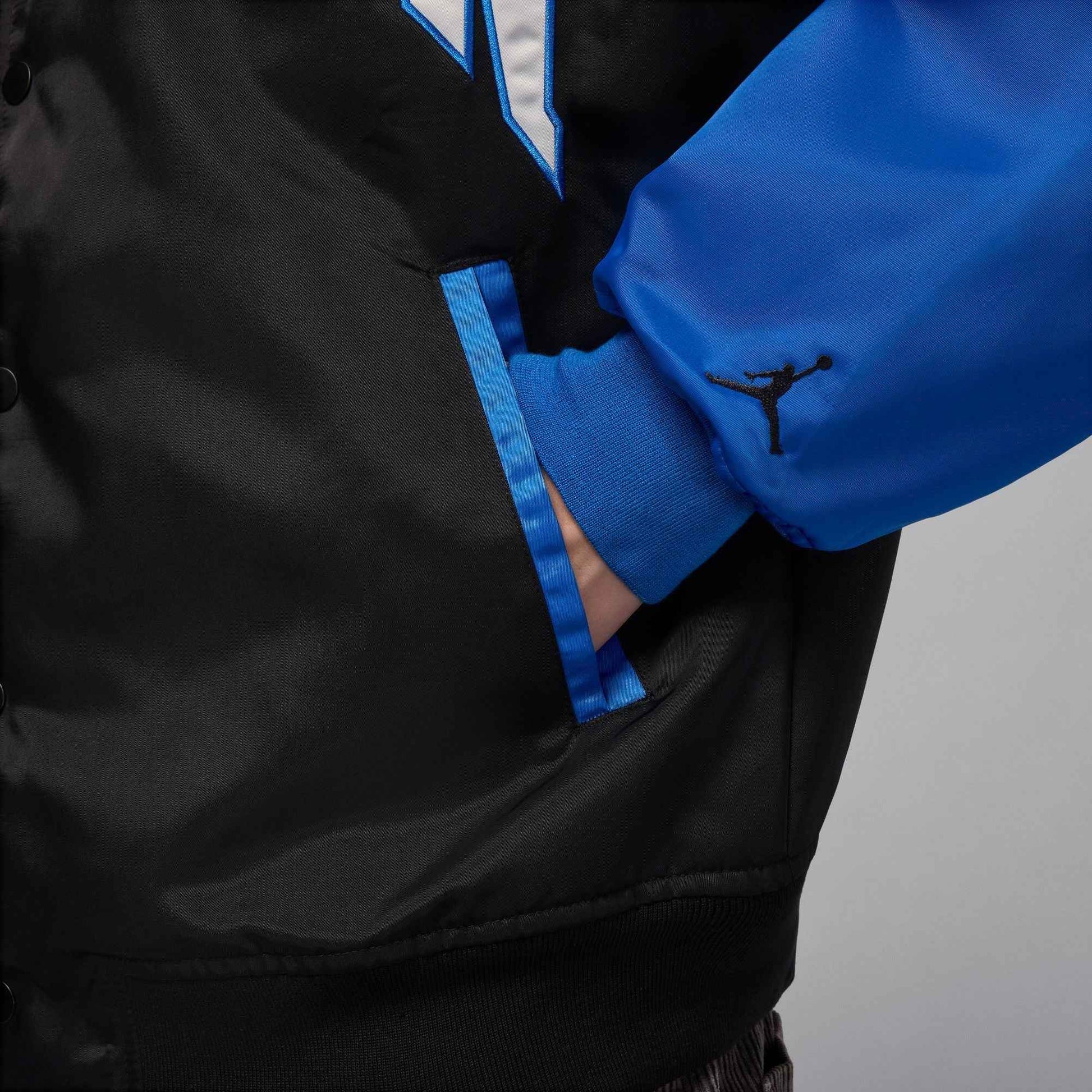 Air Jordan Mens Collegiate Varsity Jacket - Black/Sport Blue